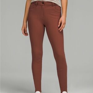 Lululemon City Sleek Slim Fit 5 Pocket Pant in Ancient Copper Size 25 NWT